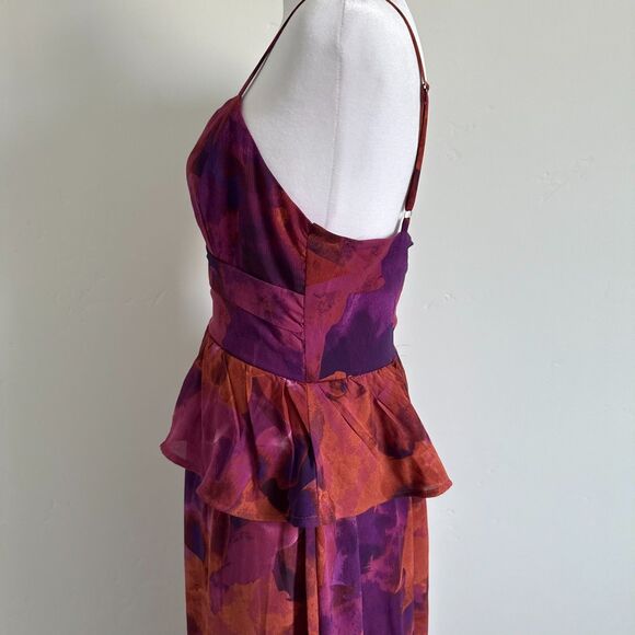 Saints & Secrets Women's Maxi Dress Ruffle adjustable strap Formal Evening Sz M - Picture 8 of 16